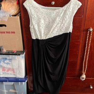 Sequin and lace top size 8 dress. One piece pull over. Classy for dinner party.